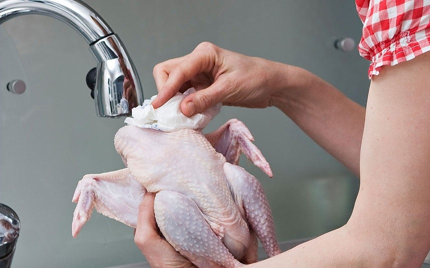 Should you rinse your chicken before cooking it?